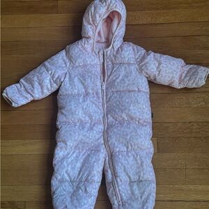 Baby Gap Pink Leopard Cold Control Max Snowsuit - 18-24 mos